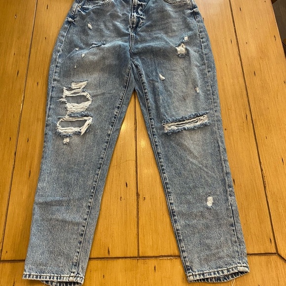 H&M Women’s Distressed Jeans & Denim Cotton High Waist size 10 - Picture 1 of 14